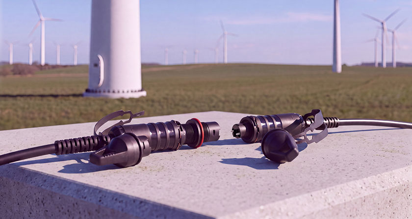 Netzwerkinfrastruktur für Wind- und Solarparks